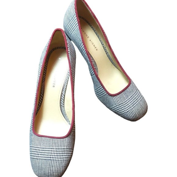 Etienne Aigner Women’s Hound's-tooth Pumps Shoes Sz 9M US - Picture 1 of 7